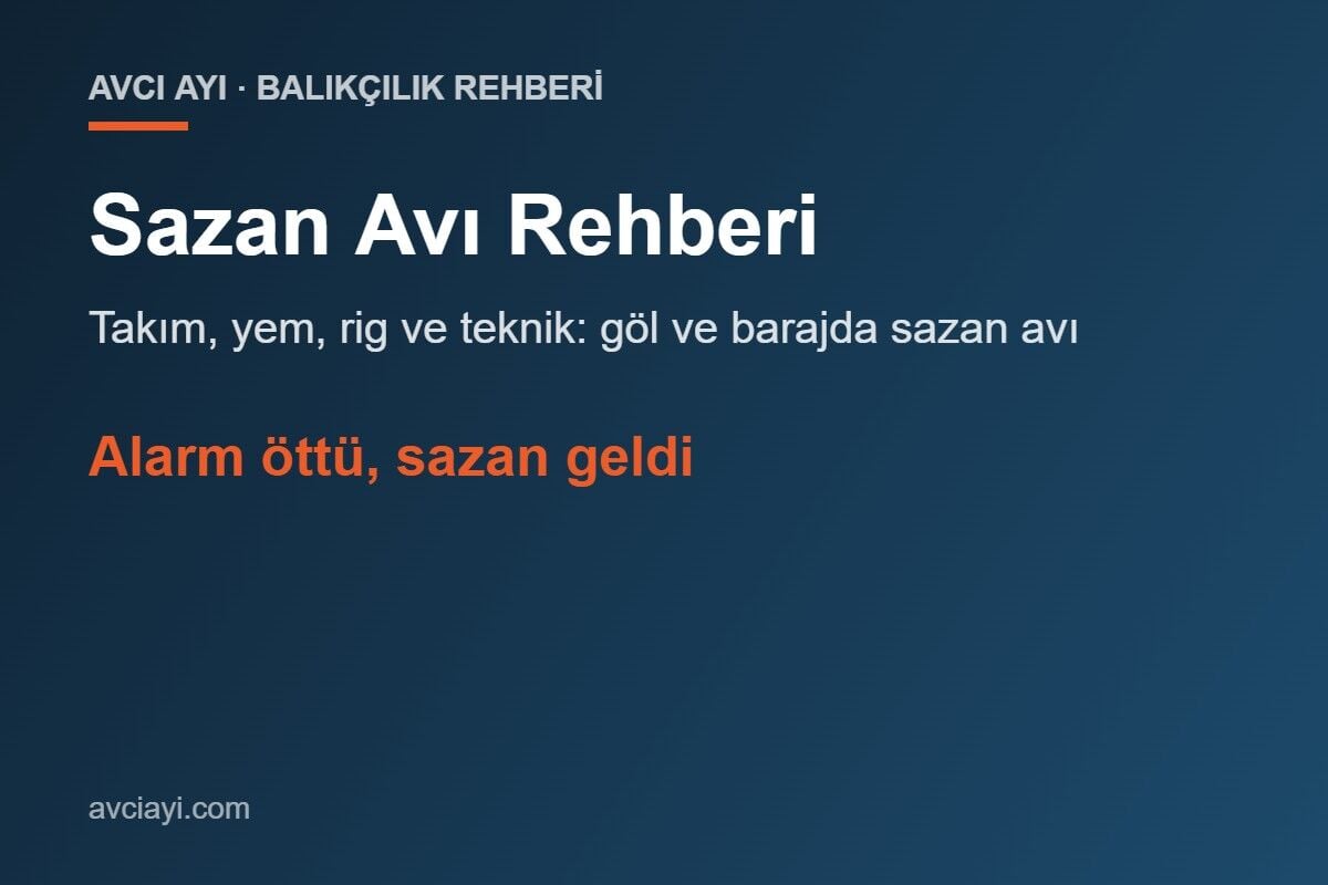 Sazan Avı Rehberi: Takım, Yem ve Teknik