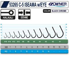 Owner 53265 C-5 Carp Iseama w/Eye Olta İğnesi
