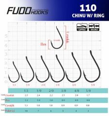 Fudo 1101 Chinu Black Nikel İğne