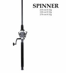 Alesta Spinner 2.10m 8-32 gr Spin Olta Kamışı