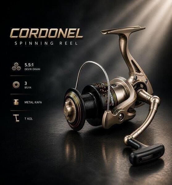 Alesta Cordonel 3+1 Bilya 3000 Spin Olta Makinası