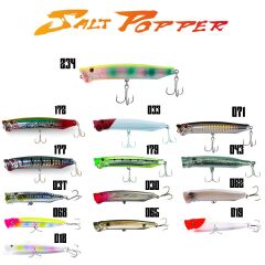 Fujin Salt Popper 12cm Su Üstü Maket Balık