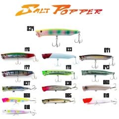 Fujin Salt Popper 12cm Su Üstü Maket Balık