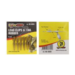 Extra Carp Lead Clips & Tail Rubber 6 adet