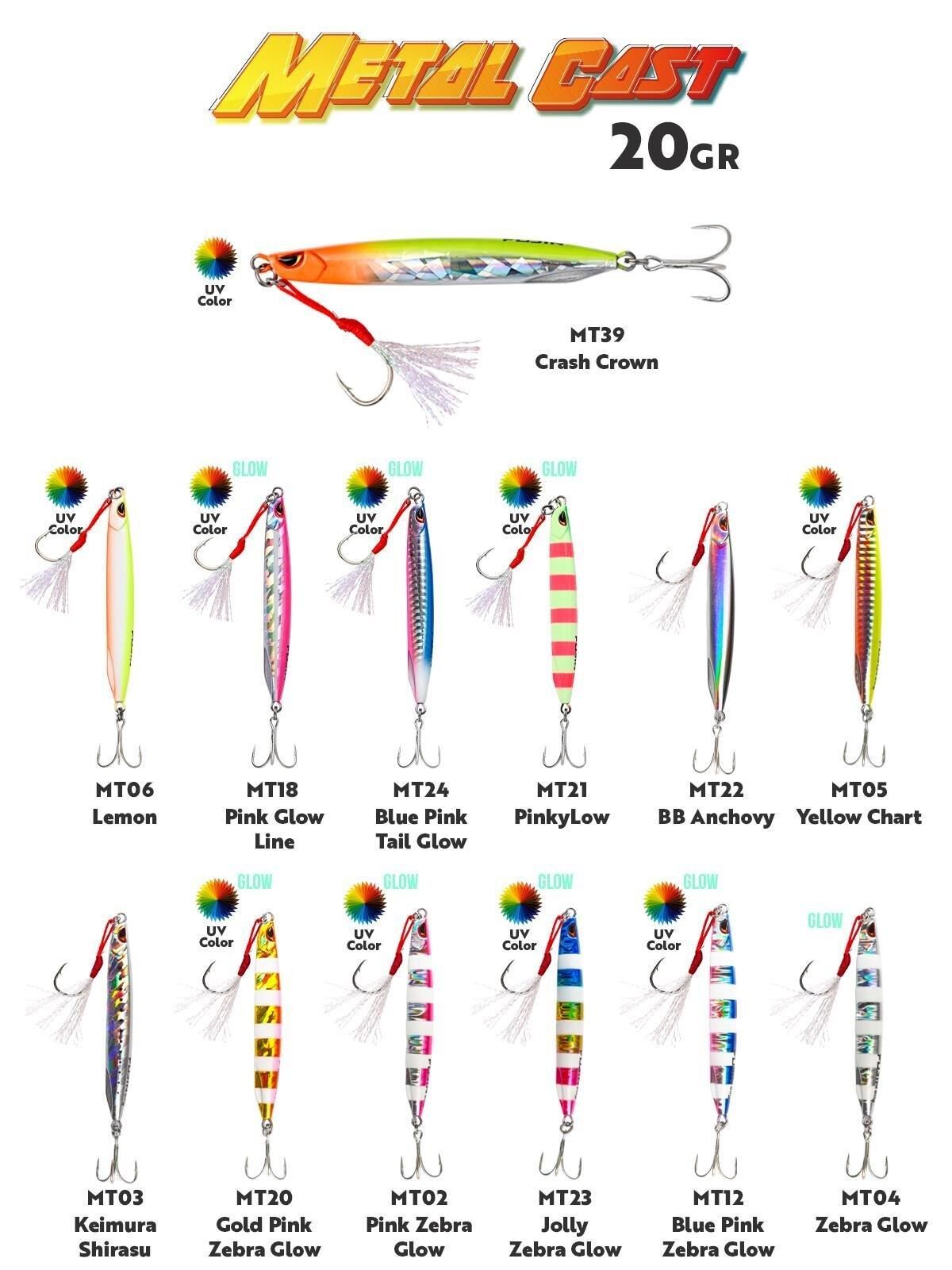 Fujin Metal Cast 20gr Light Jig Metal Yem