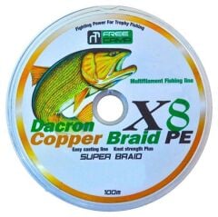 FreeCamp Dacron Braid x8 PE 100m İp Misina