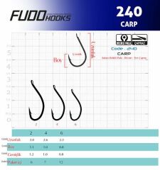 Fudo 2407 Carp Teflon Sazan İğnesi