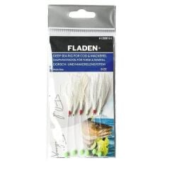 Fladen Beyaz Tüylü Simli 6 İğneli Uskumru-Palamut Çaparisi