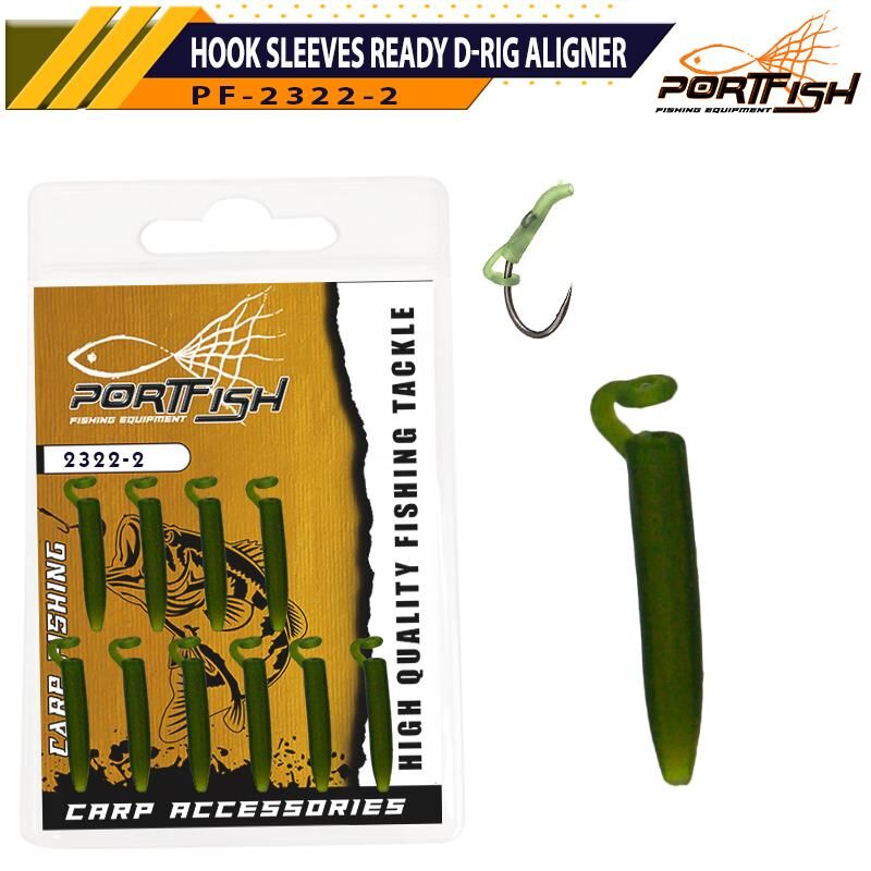 Portfish Hook Sleeves Ready D-rig Aligner 10 Adet