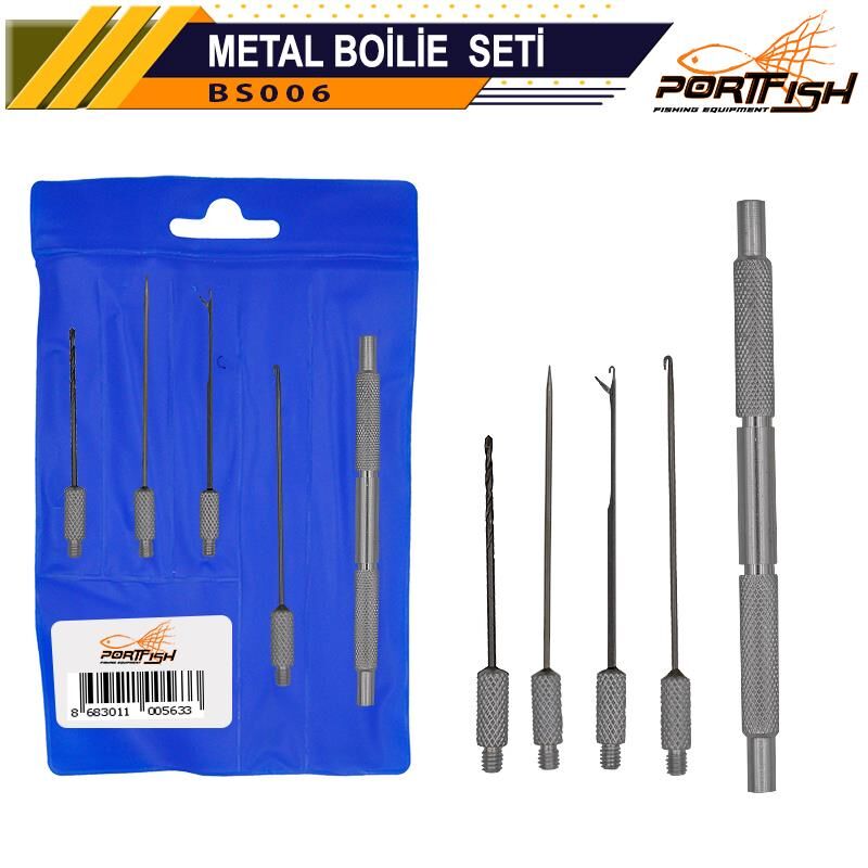 Portfish Metal Boili Şişi Seti 4'lü
