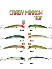 Fujin Crazy Minnow 110F 12gr Maket Balık