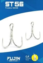 Fujin ST56 Üçlü Maket Balık iğnesi Nickel 6'lı Paket