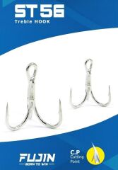 Fujin ST56 Üçlü Maket Balık iğnesi Nickel 6'lı Paket