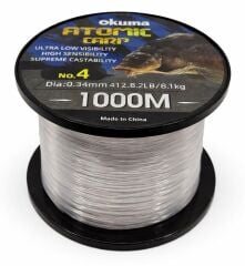 Okuma Atomic Carp Nylon Clear Color 1000m Misina
