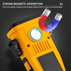 Wison Cam Kıracaklı Dijital Göstergeli Mıknatıslı Şarjlı Acil Durum Tamirci Feneri WS-1414