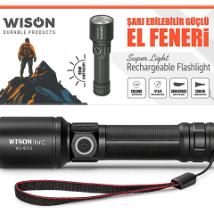 Wison 70 LED 1400 Lümen Şarjlı El Feneri WS-4212
