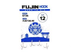 Fujin ST36 Üçlü Maket Balık iğnesi Nickel 6'lı Paket