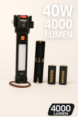 Wison 4000 Lümen 40 Watt Çok Fonksiyonlu Profosyonel Kampçı El Feneri WS-7510