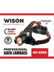 Wison Profesyonel Şarjlı Kafa Lambası 25 Watt 1800 Lümen WS-2060