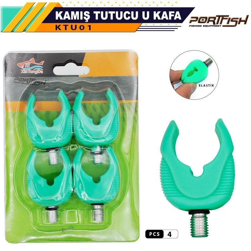Portfish Kamış Tutucu U Kafa 4 Adetli