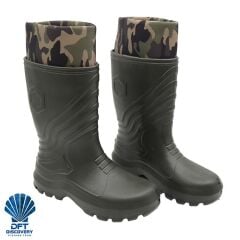 DFT Yeşil EVA Termal Çoraplı Konçlu Çizme