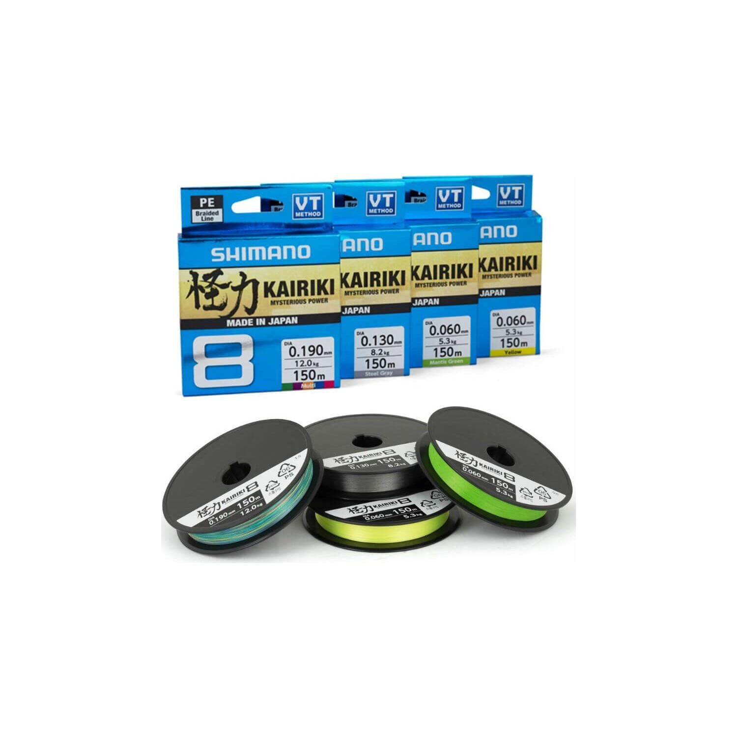 Shimano Kairiki x8 150 mt Örgü İp Misina Mantis Green