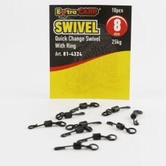 Extra Carp Quick Change Swivels With Ring no:8