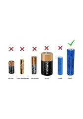 Watton 18650 Şarj Edilebilir Pil (El Feneri Pili) 3.7V 5200mAh