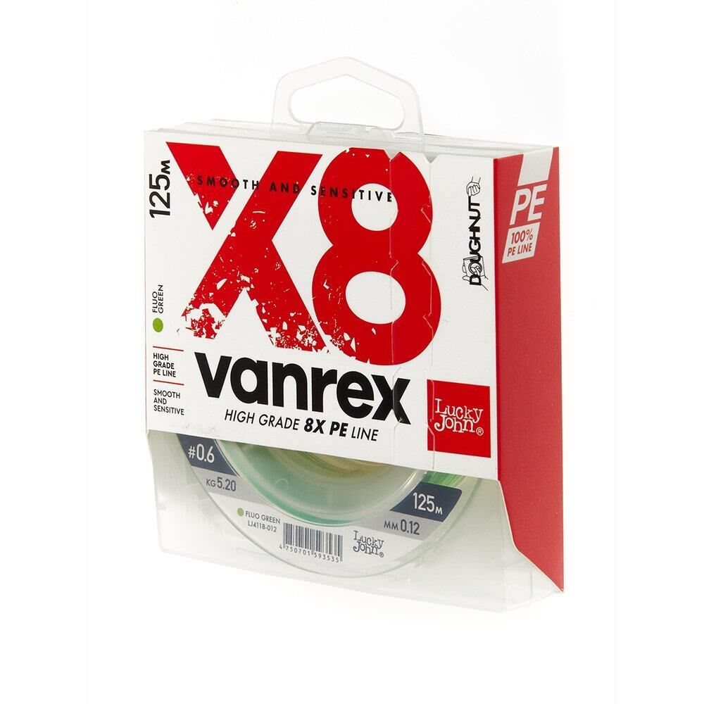 Lucky John Vanrex 125 mt Pe Örgü X8 Fluo Yeşil İp Misina