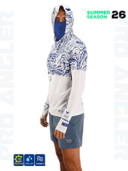 Fujin Pro Angler S26 Buff&Hoodie Izohips White Blue
