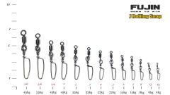 Fujin J Rolling Snap Bilyalı Kilitli Klips Black Nickel