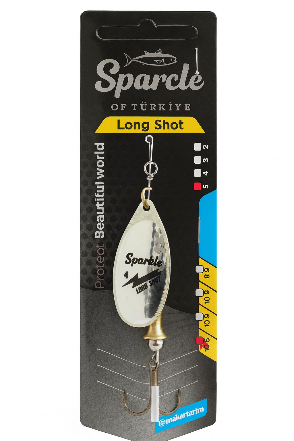 Sparcle Longcast Döner Kaşık Gümüş