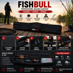 Fish Bull Siyah Olta Çantası