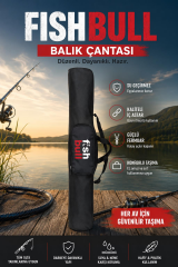 Fish Bull Siyah Olta Çantası