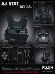 Fujin Tactical Vest Indigo Balıkçı Çantası