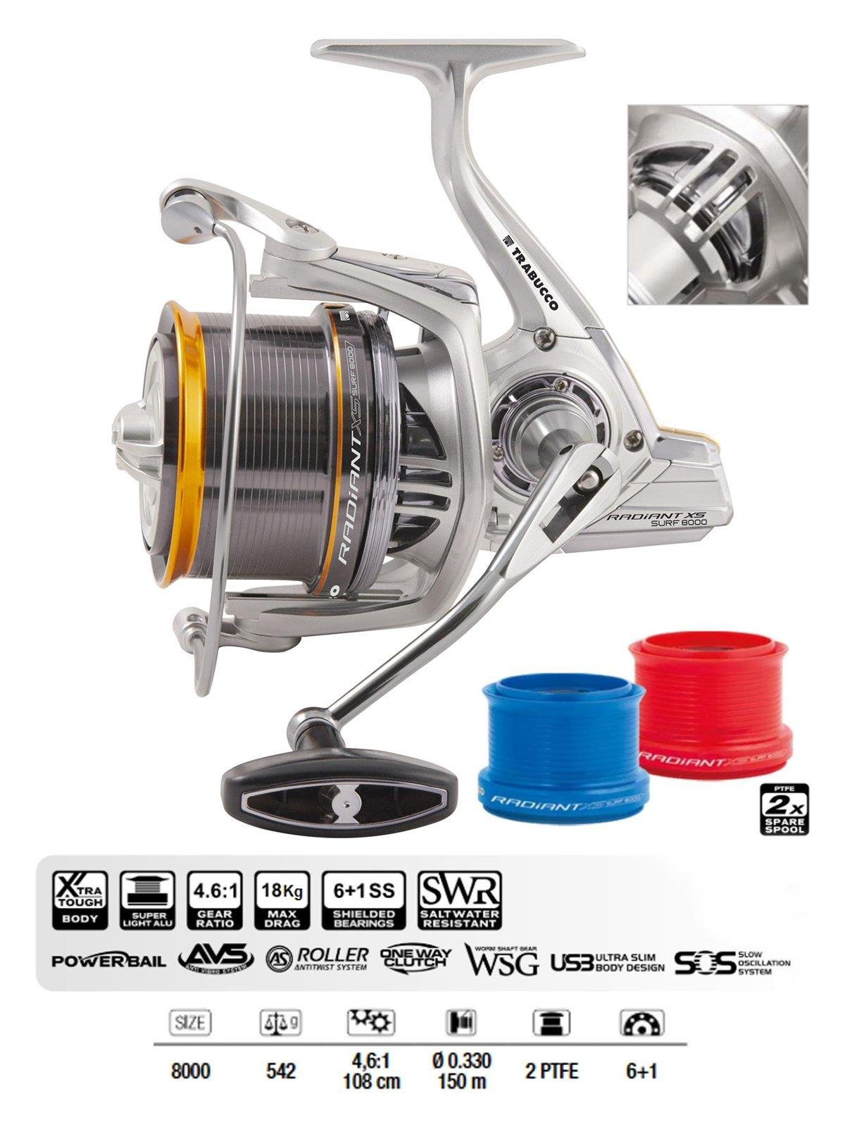 Trabucco Radiant XS Surf 8000 Surf Olta Makinesi