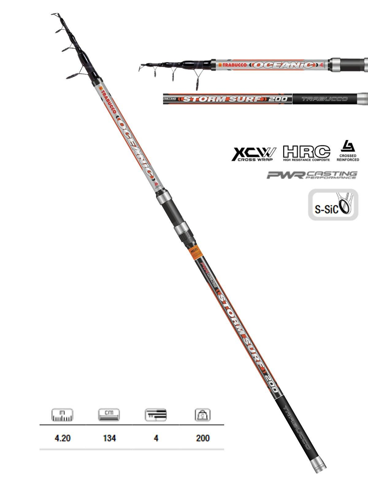 Trabucco Oceanic Storm Surf 420cm 200gr Teleskopik Surf  Olta Kamışı