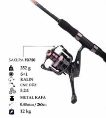 Alesta Sakura FD-750 6+1 BB Olta Makinası