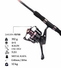 Alesta Sakura FD-750 6+1 BB Olta Makinası