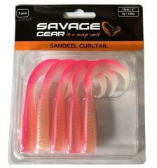 Savage Gear LB Sandeel Curltail 10cm 5 Adet Sahte Balık