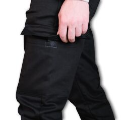 WearBear Polarlı Siyah Kargo Cep Pantolon