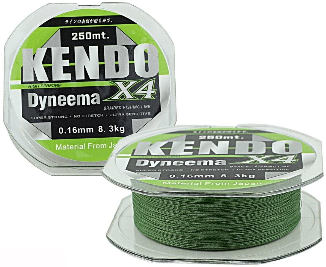 Kendo Dynema 4 Örgü 250Mt İp Misina Yeşil