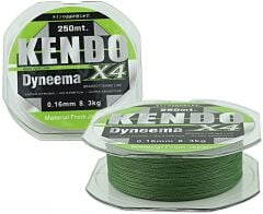 Kendo Dynema 4 Örgü 250Mt İp Misina Yeşil