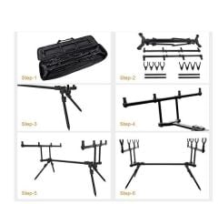 Captain 7646 Carp Sehpa Alarm Swinger 4lü Combo SET